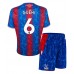 Tanie Strój piłkarski Crystal Palace Marc Guehi #6 Koszulka Podstawowej dla dziecięce 2024-25 Krótkie Rękawy (+ szorty)